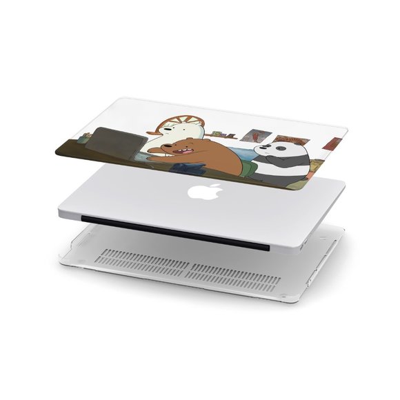 Cartoon We Bare Bears case for apple MacBook All Generations Air Pro - Picture 2 of 3